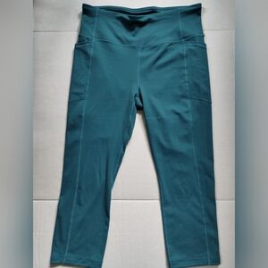 RBX Teal 3/4 Active Leggings XL